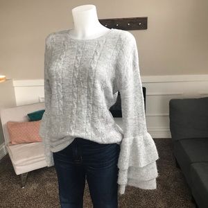 Soft bell sleeve sweater size S